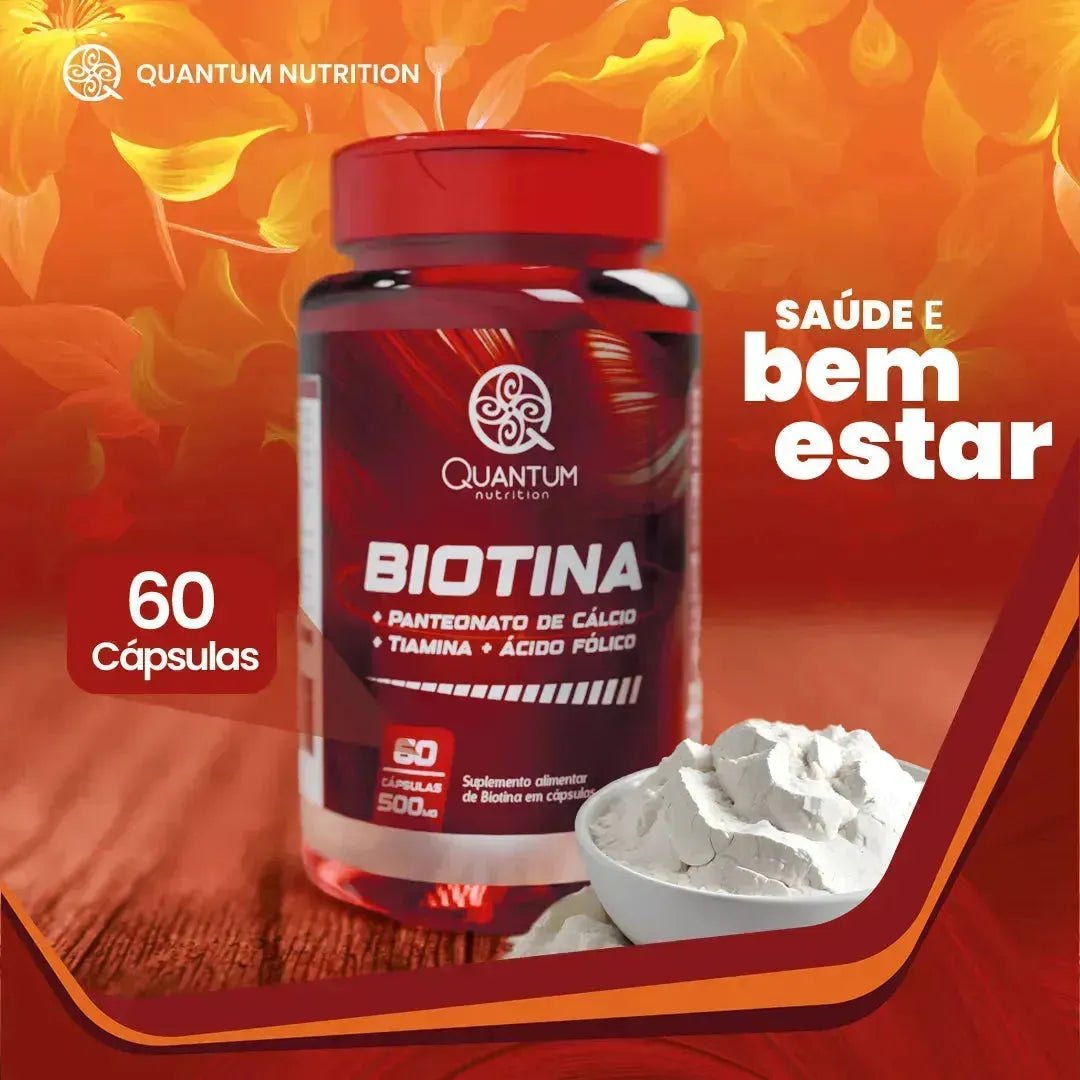 Biotina Quantum 60 Cápsulas 500 Mg