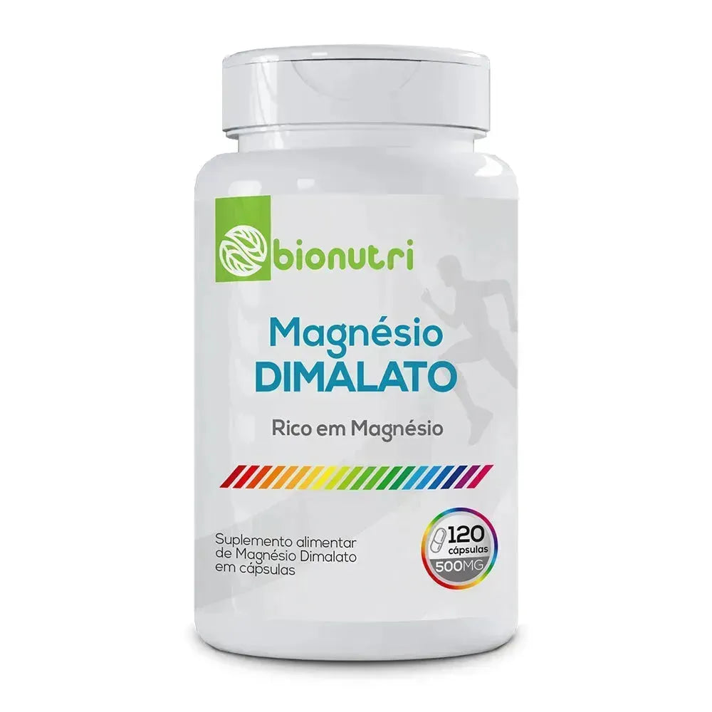 Magnésio Dimalato 120 Cápsulas 500 Mg