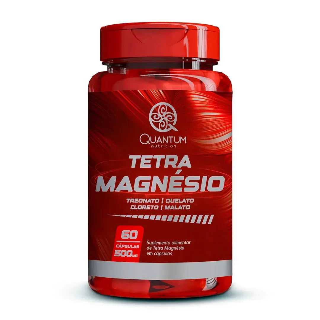 Tetra Magnésio Quantum 60 Cápsulas 500 Mg