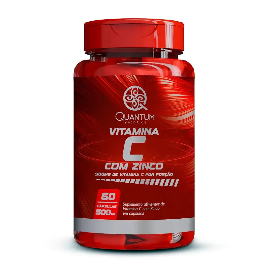 Vitamina C Com Zinco Quantum 60 Cápsulas 500 Mg